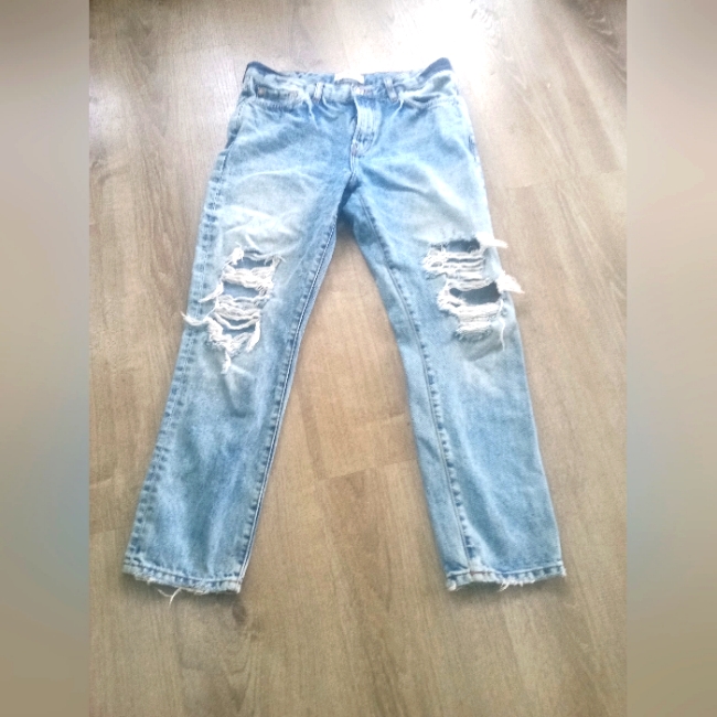 Mng Jeans Distressed Blue Jeans